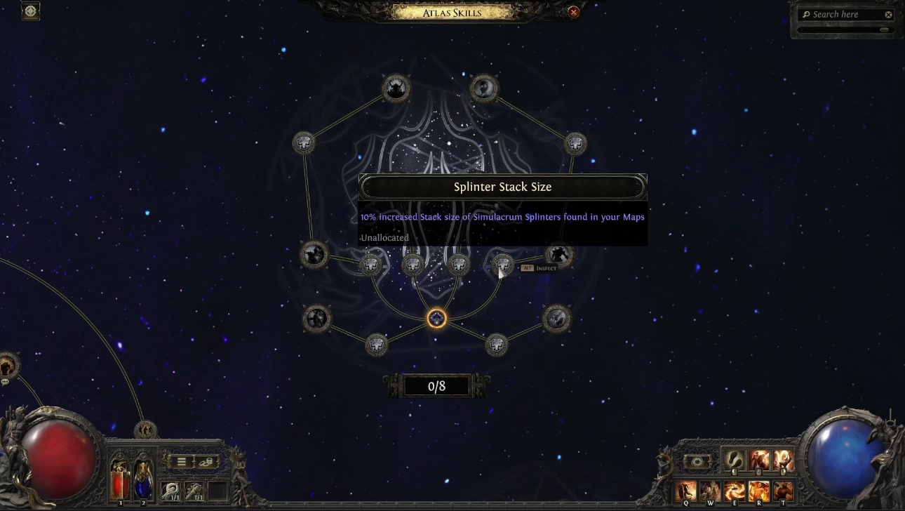 The Third Edict, Path of Exile 2, Patch 0.3.0 Endgame Atlas Passive Tree Splinter Stack Size preview