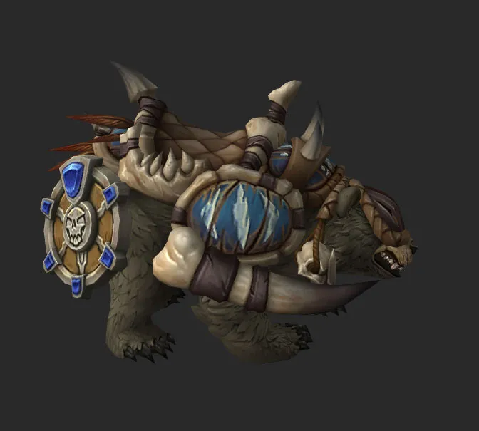 HD Amani Bear model dark gray model